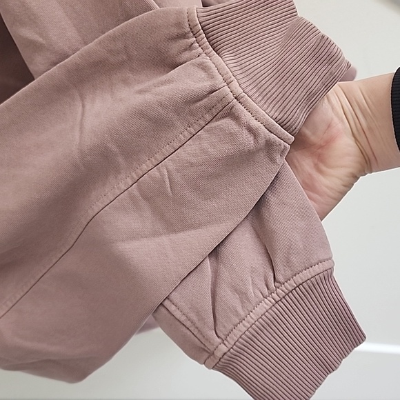 Nwt Madewell Terry Raglan Hoodie In Mauve Size xs - Picture 5 of 7